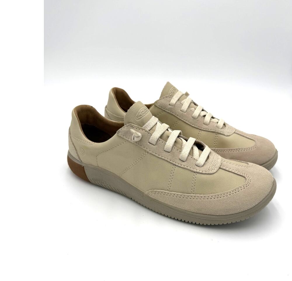 KEEN Men's KNX T-Toe Slip On Sneakers - Birch/Plaza Taupe - 12 M
